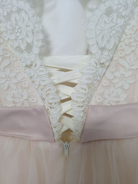 Сукня весільна пудрового кольору