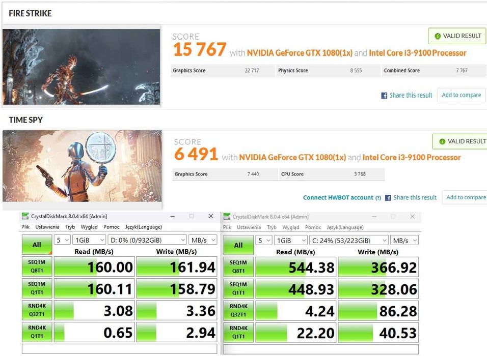 Komputer do gier, gamingowy GTX 1080, 16GB RAM, Intel 9th Gen, SSD