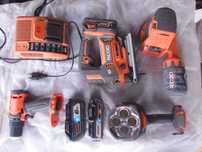 Ridgid 18В Octane ліхтар лобзик шліфмашина шуруповерт дриль акумулятор
