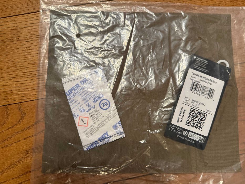 Arcteryx LEAF Czapka i Komin kolor Crocodile.