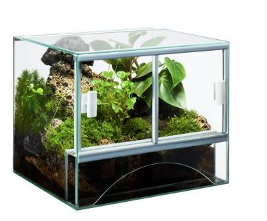 Terrarium z wentylacją, przelotką na przewody kablowe 40x30x30 36l 3mm