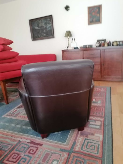 2 fotele klubowe z włoskiej skóry