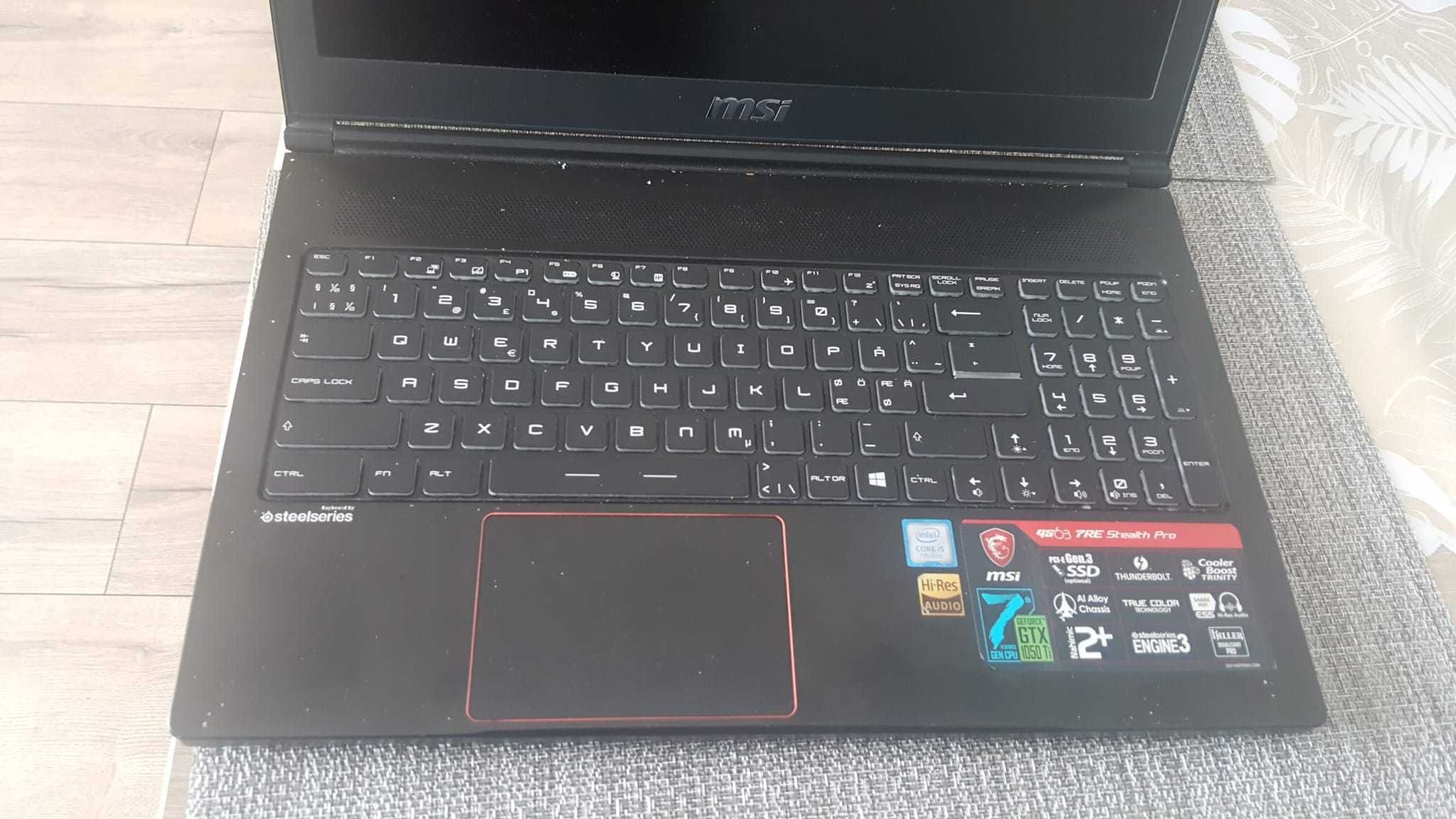 MSI  GS63  7 generacja  Stealth