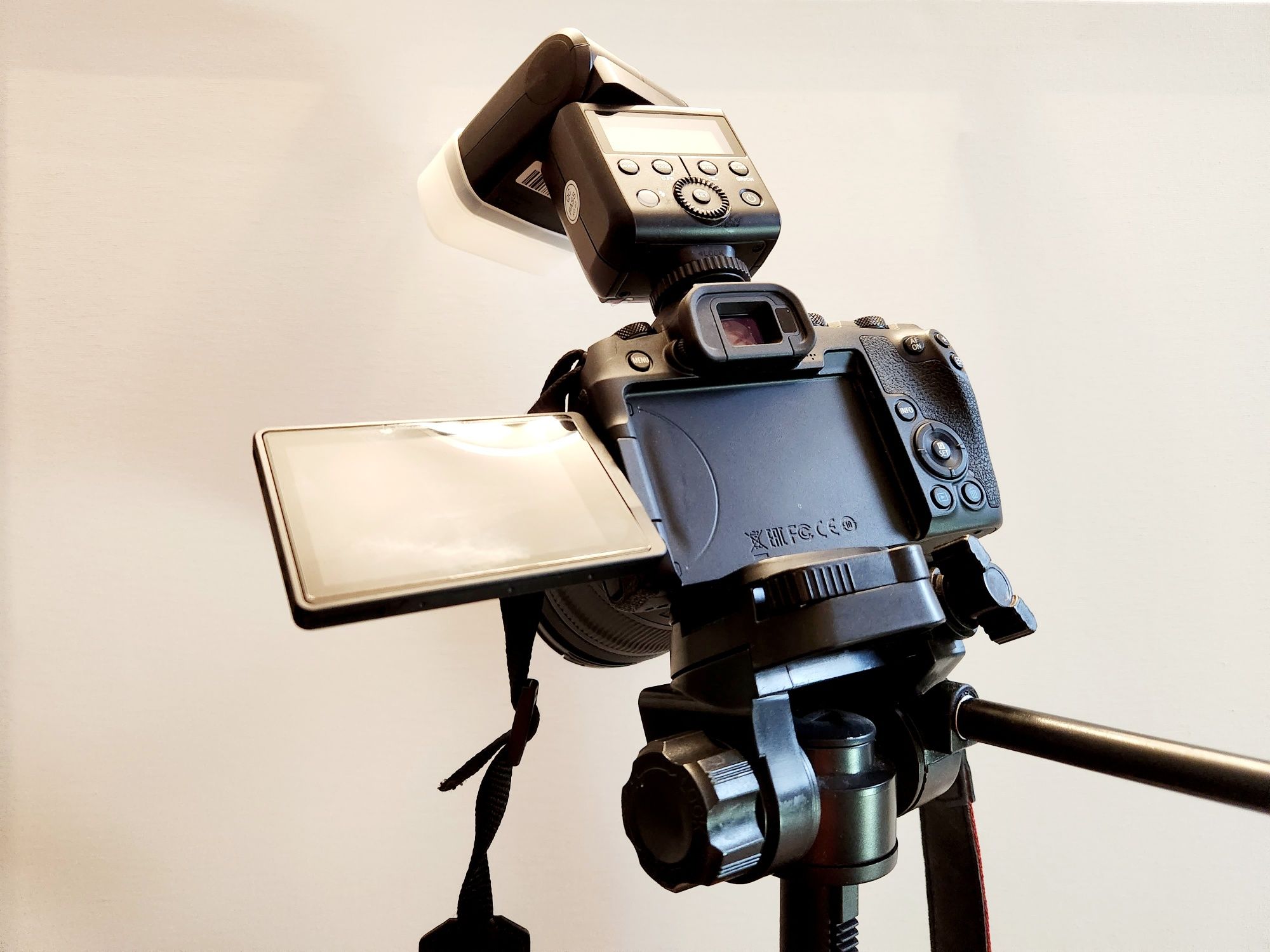 Aparat Canon Eos R  PEŁNA KLATKA bezlusterkowiec Lampa statyw obiektyw