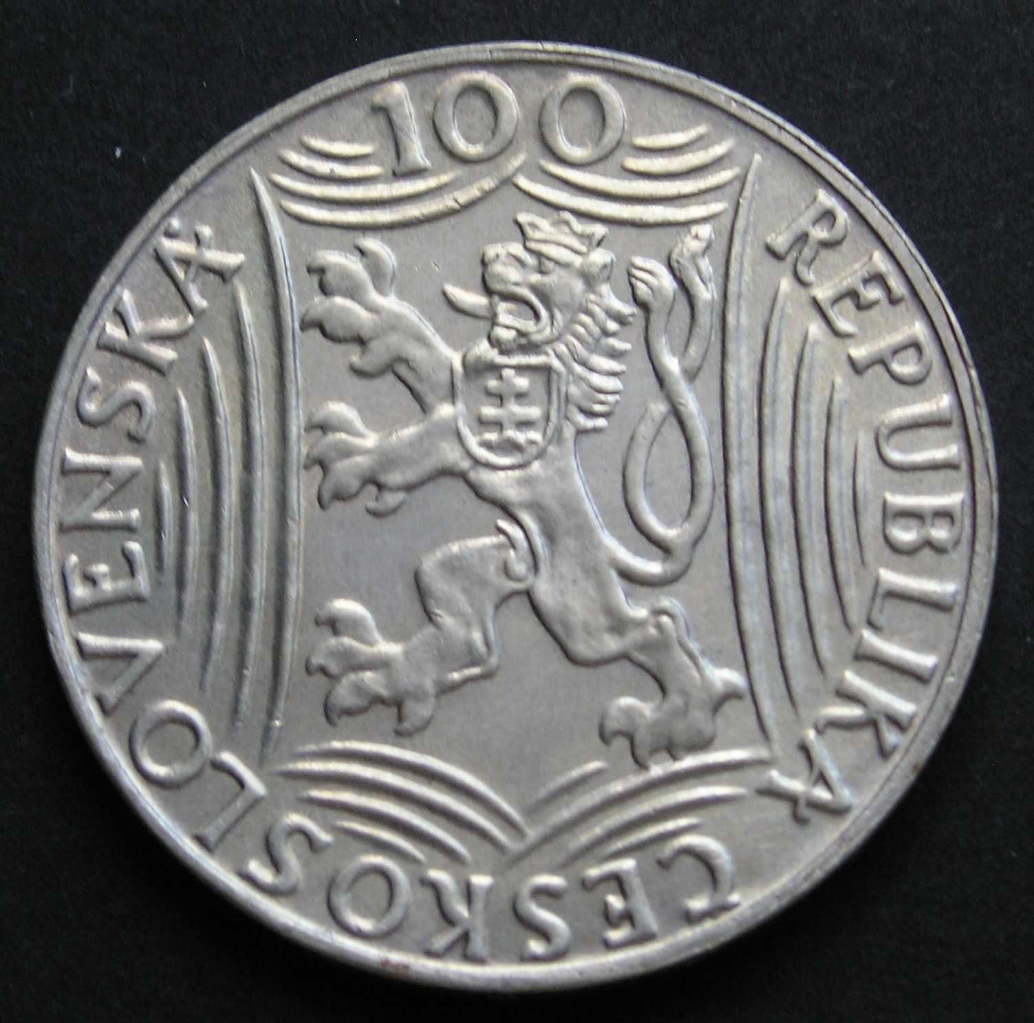 Czechosłowacja 100 koron 1949 - Józef Stalin - srebro