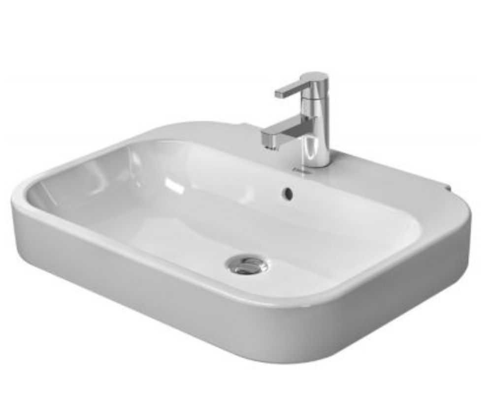 Duravit Happy D.2 umywalka 65x49,5 cm ścienna prostokątna biała 231665