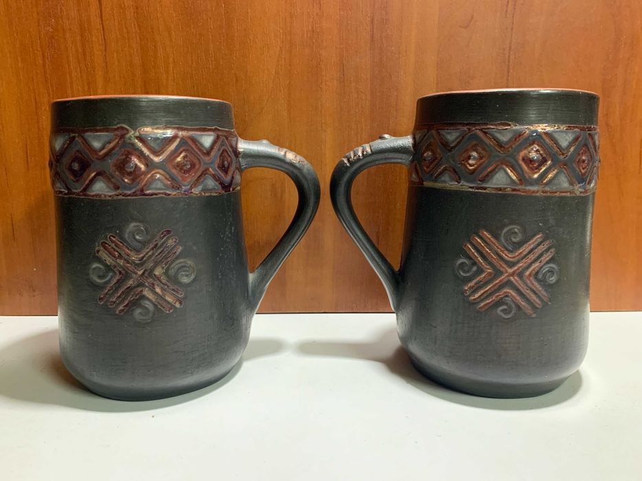 Грузинская керамика кружка чашка бокал Чайник дракон