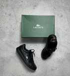 Мужские Кеды Lacoste Оригинал Черные Размер 42.5