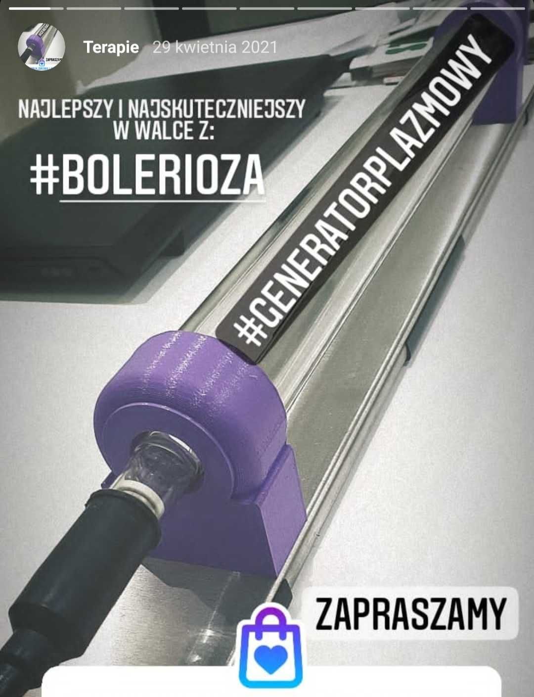 Terapia generatorem plazmowym borelioza, koinfekcje 120 zł / 2 h