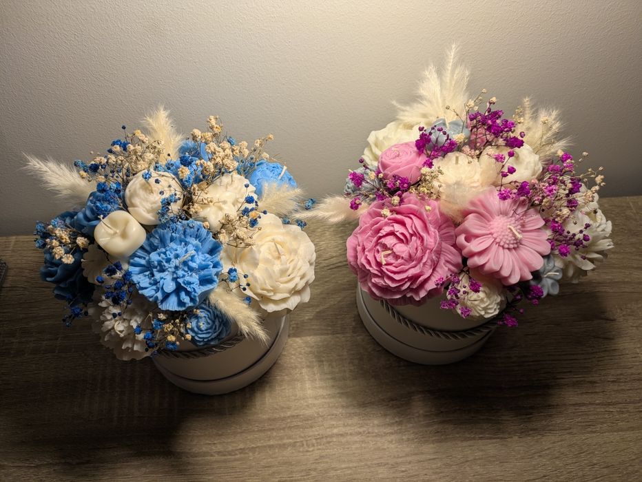 Flowerbox ze świec sojowych