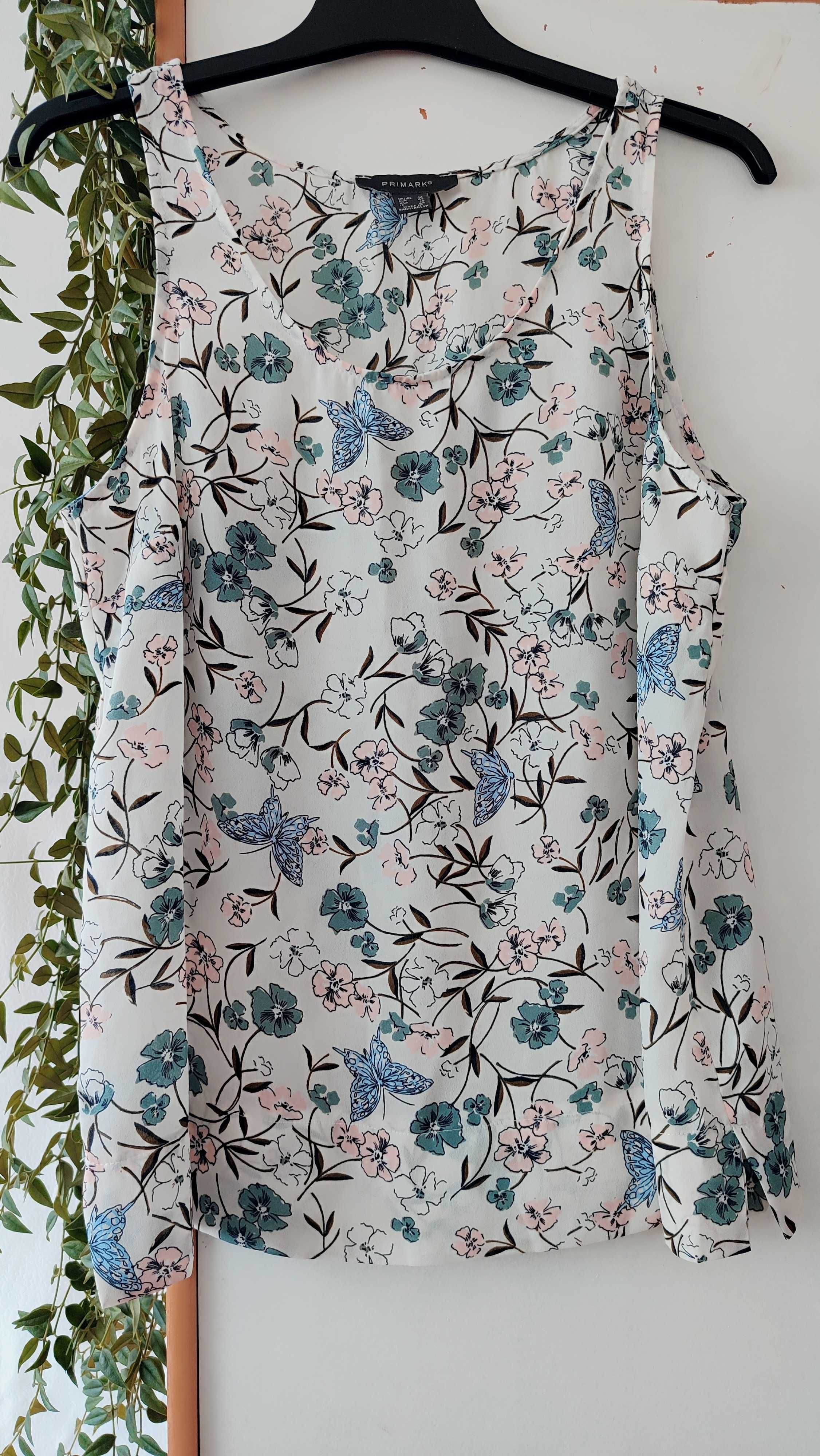 Bluzka na ramiączkach kwiaty motyle
Primark