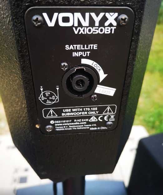 Активный сабвуфер и колонка от комплекта Vonyx VX1000BT Пульт USB BT