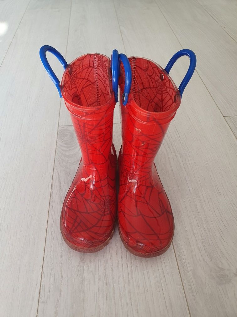 Kalosze gumowce gumiaki spiderman rozmiar 24