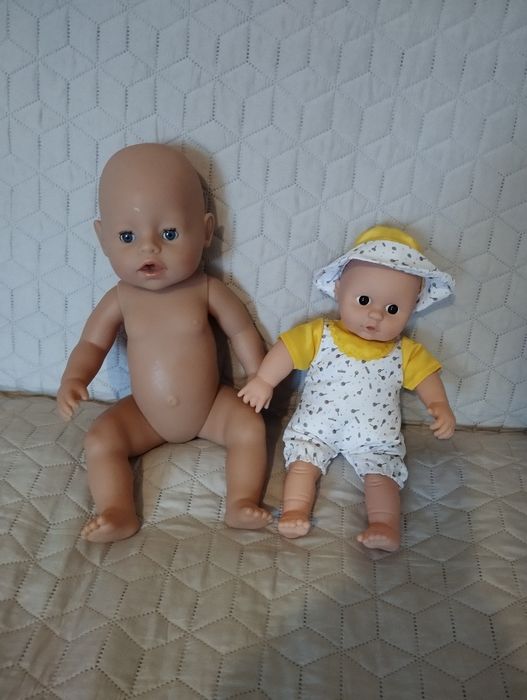 Lalka Baby Born bobas 827956 łóżeczko ubranka pieluszka