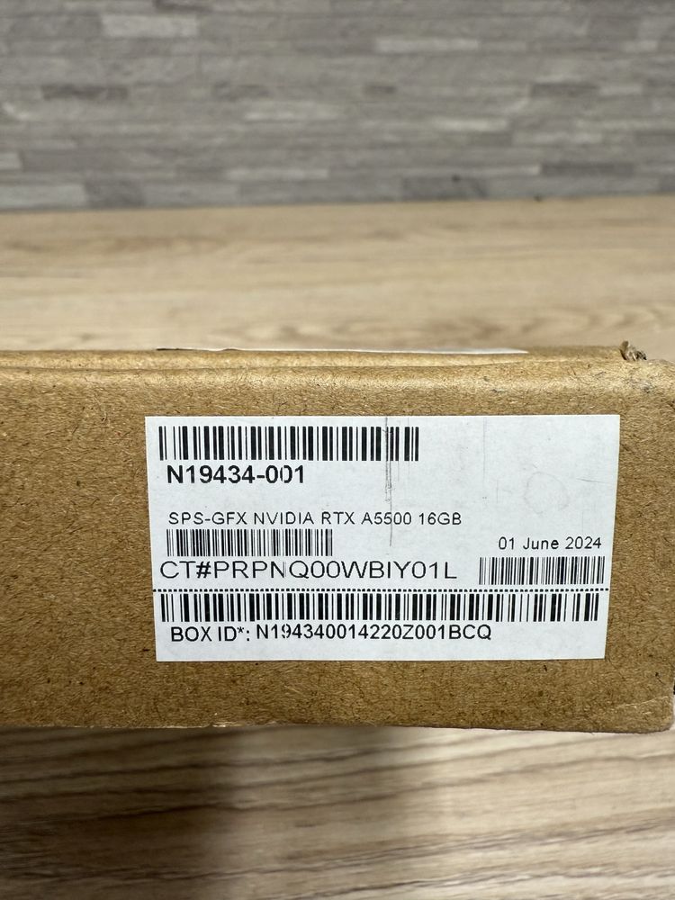 Відеокарта для HP ZBook Fury 16 G9 Nvidia RTX A5500 16gb Gddr6
