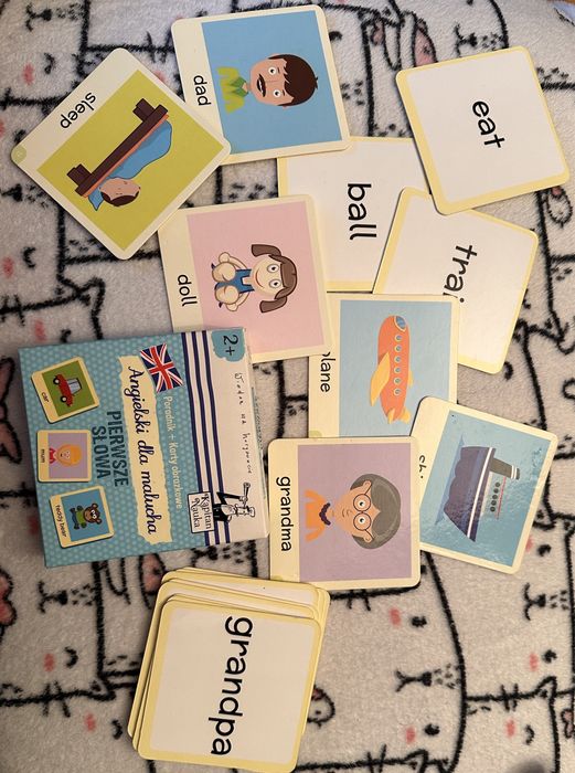 Karty do nauki angielskiego dla najmłodszych