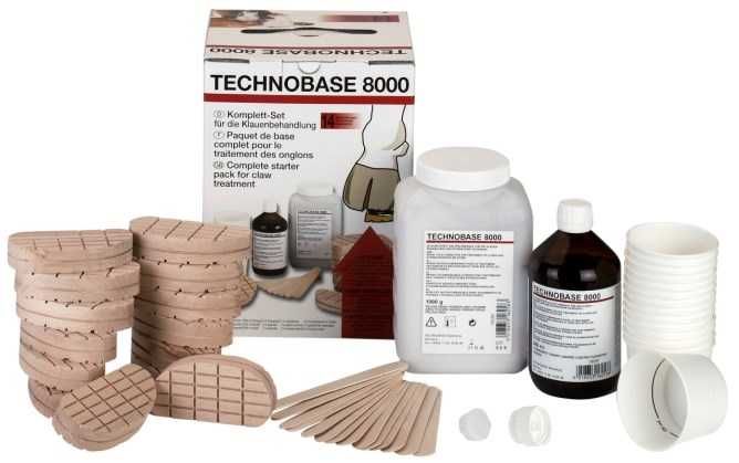 Zestaw do leczenie racic kopyt TECHNOBASE 14szt