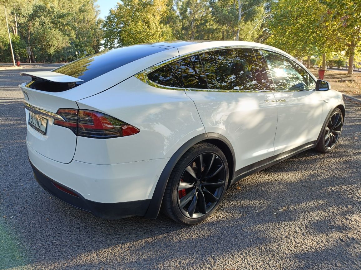 Tesla Model X Ludicrous P100D | 7 Lugares | Pele Branca | Topo de Gam