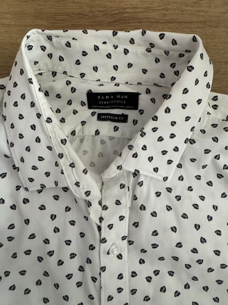 koszula elegancka ZARA slim fit roz. XL