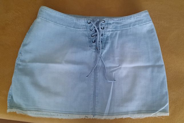 Spódniczka mini jasny jeans
