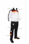 80s AdidasDFB Серый белый Австрия спорт костюм из эластика классика