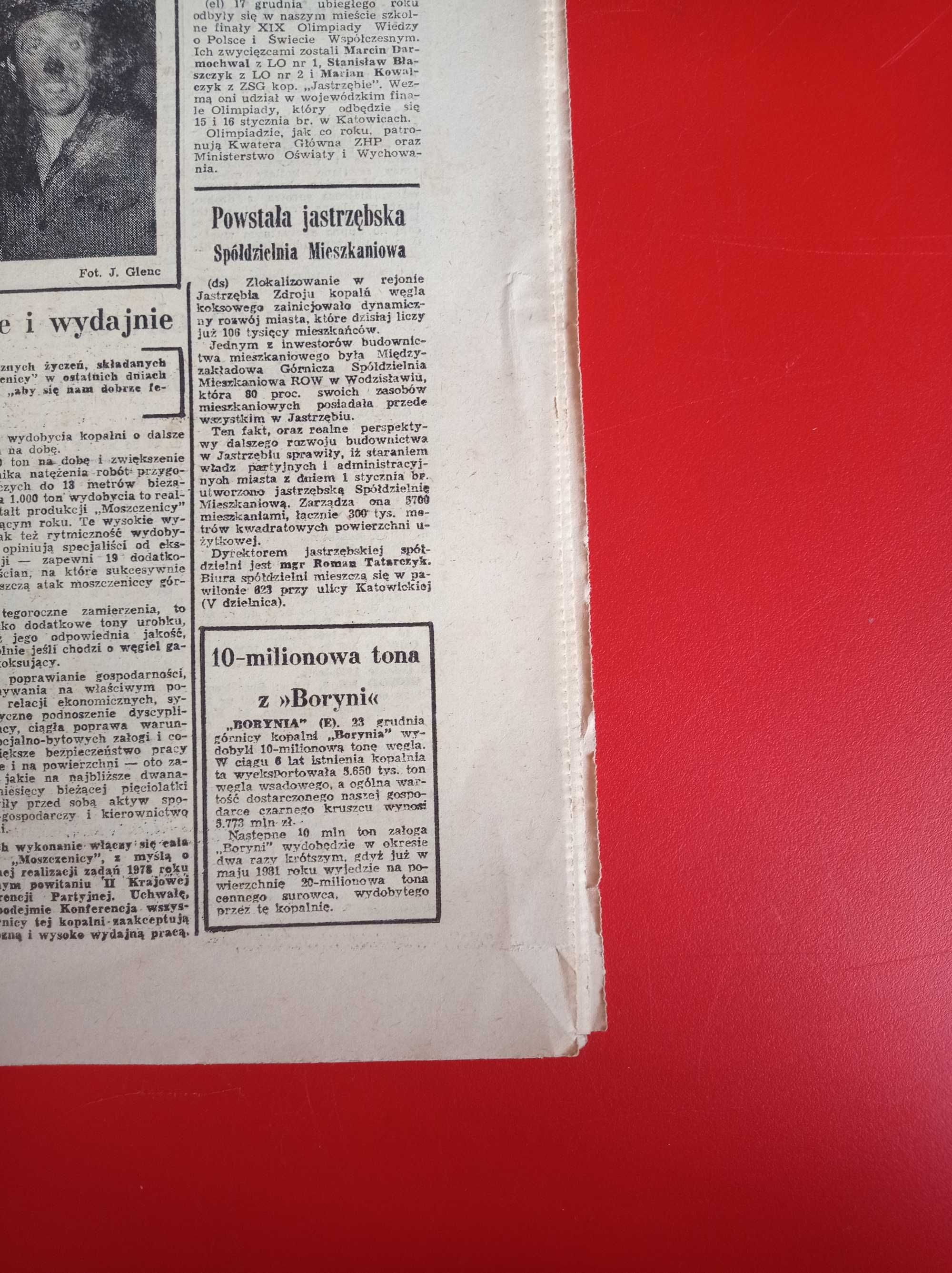 Nasze problemy, Jastrzębie, nr 1, 6 stycznia 1978