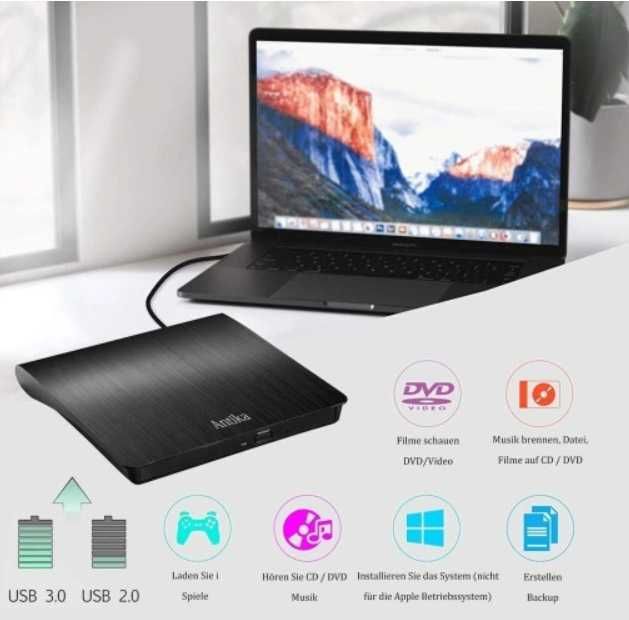Nagrywarka Zewntrzna CD ANTIKA LT801