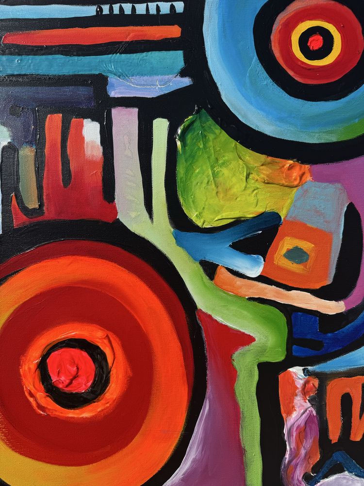 Arte contemporânea - “Cosmic Mystery” - pintura em Óleo sobre tela