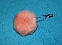 Zawieszka do torebki pompon do kluczy ozdobny pompon różowy pompon
