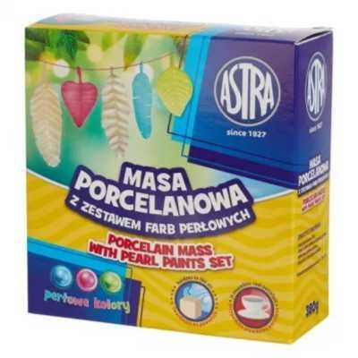 Masa porcelanowa + 3 kolory farb perłowych ASTRA