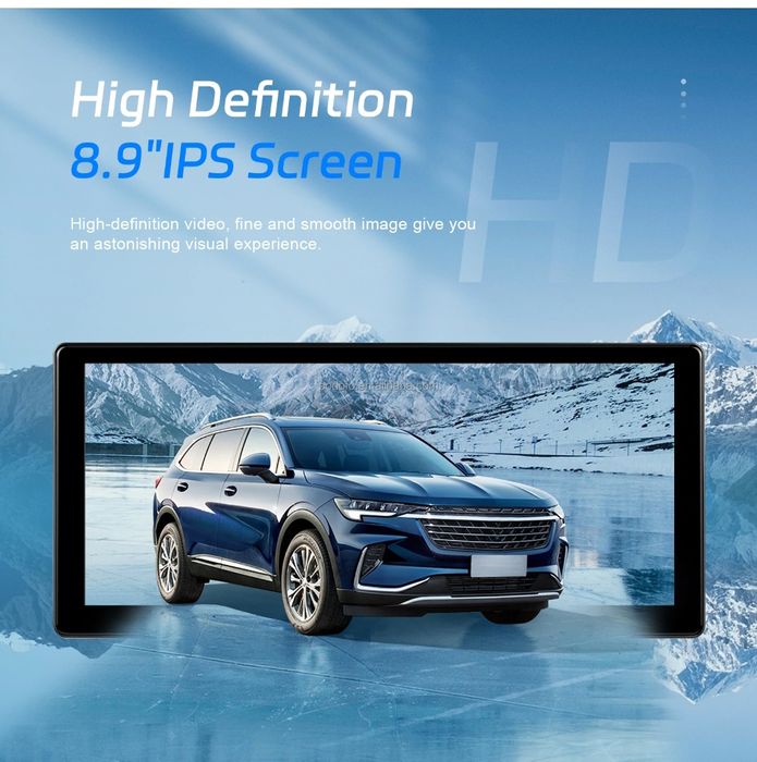 Autoradio portátil 9" CARPLAY Android Auto Cámara DVR rotativa 4K novo