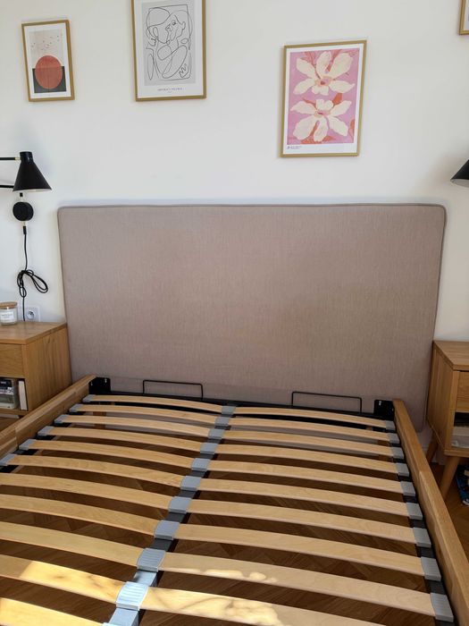 Łóźko dębowe Berke 140x200