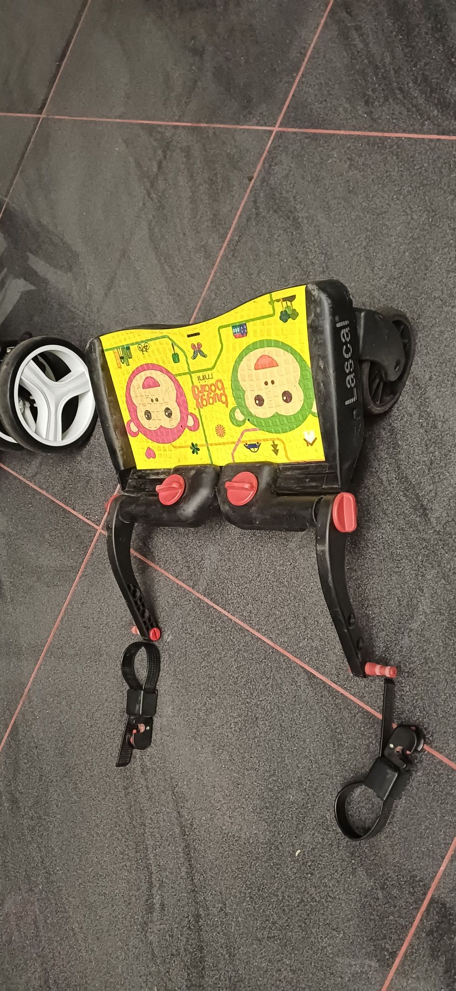 Dostawka do wózka uniwersalna, Lascal BuggyBoard MINI żółta małpki