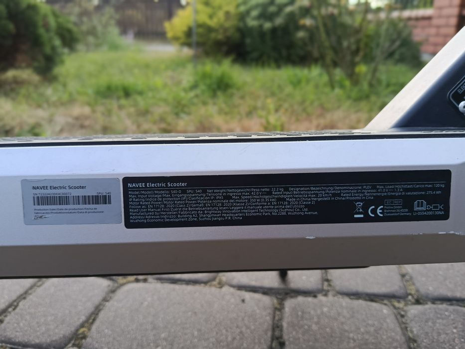 Hulajnoga elektryczna Navee S40