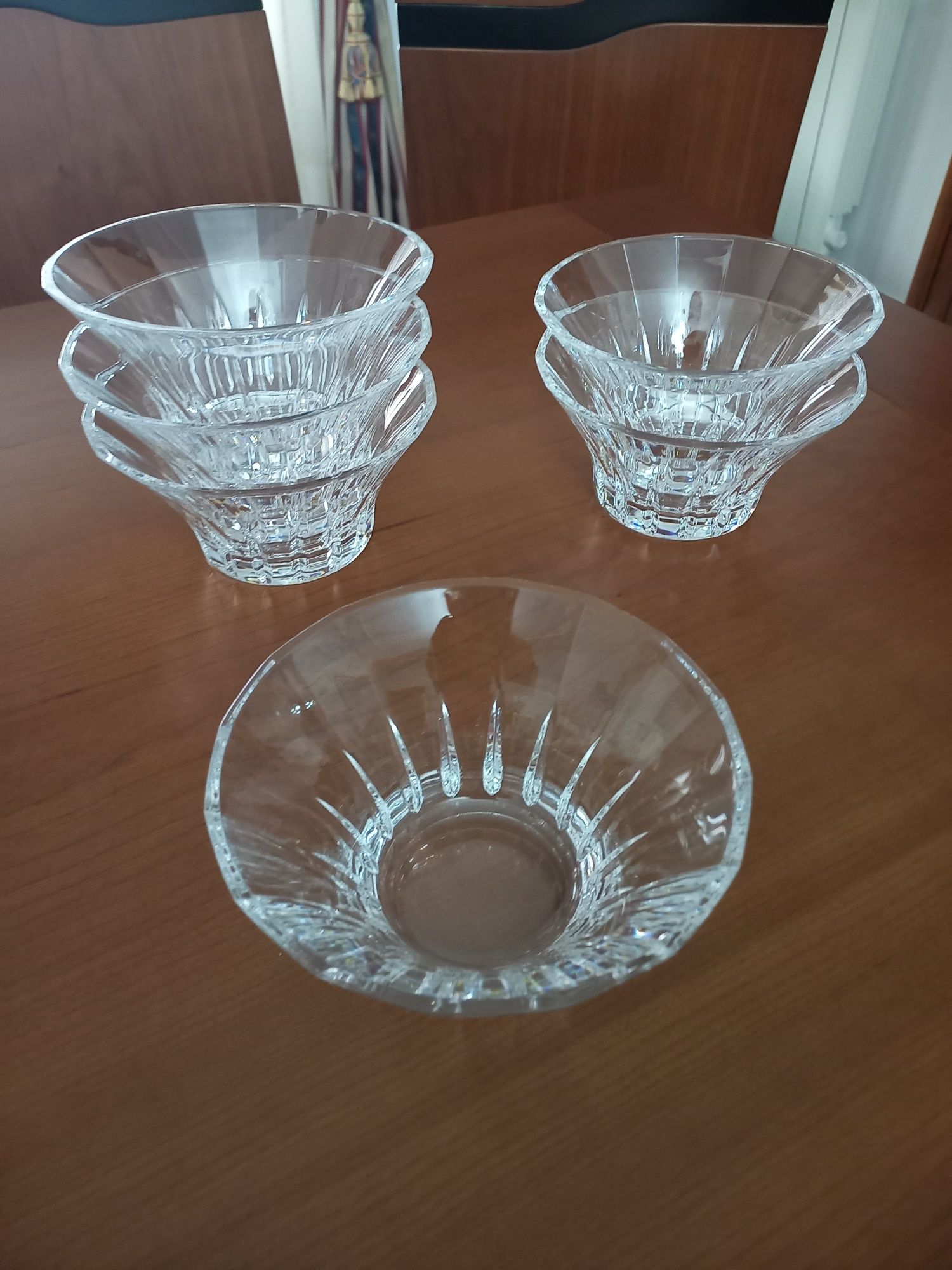6 Taças de sobremesa em cristal