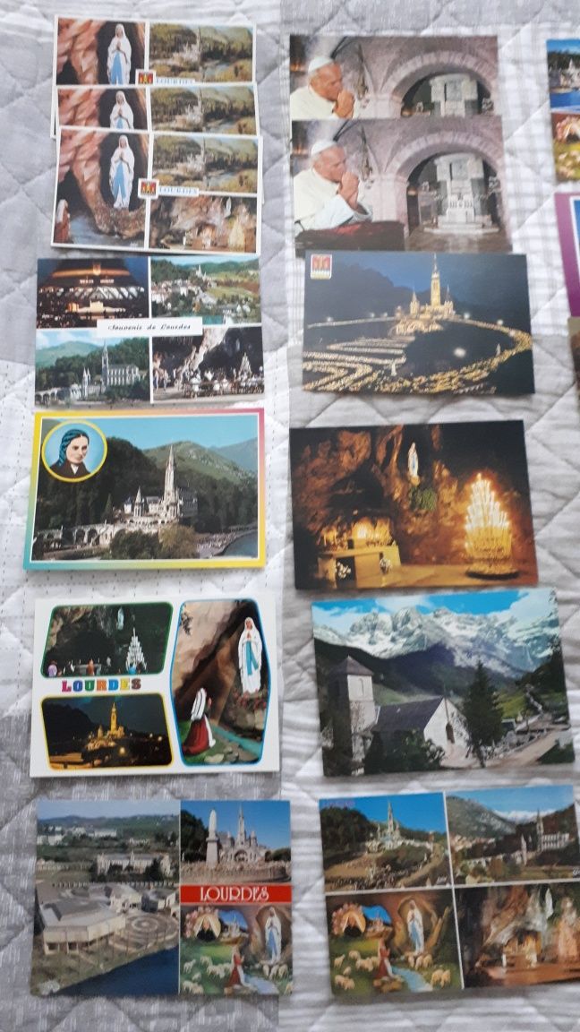 Pocztówki Lourdes 31 sztuk
