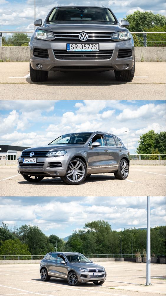 VW Touareg 7p 4.2 TDI, kamery 360, pneumatyka, panorama, hak, 4x4