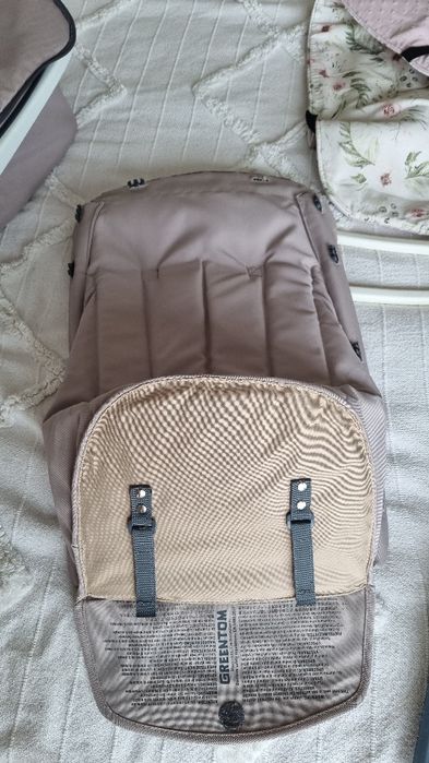 Greentom carrycot gondola i reversible beige, zaślepki,