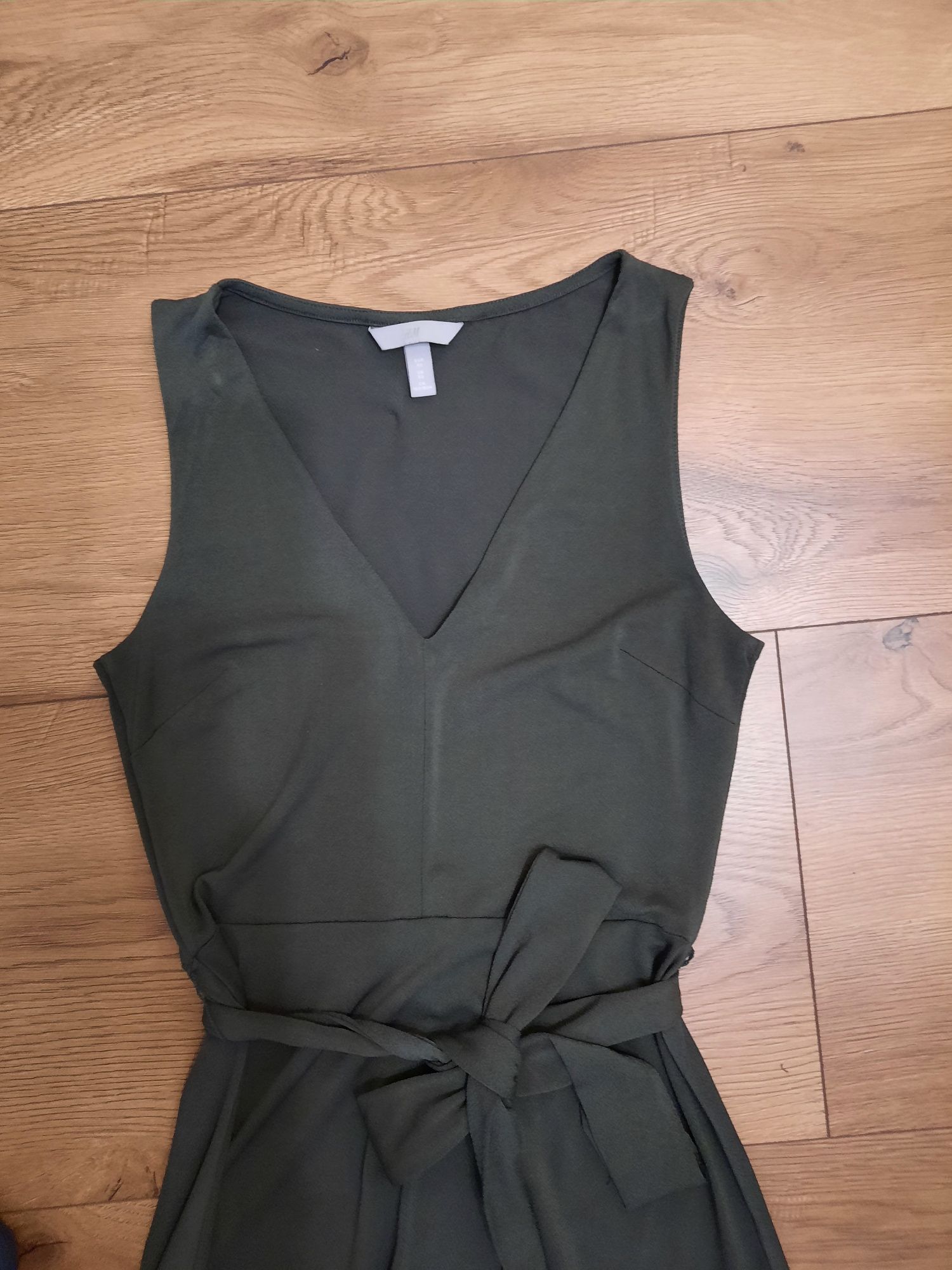 Sukienka khaki, firma H&M, rozmiar 36