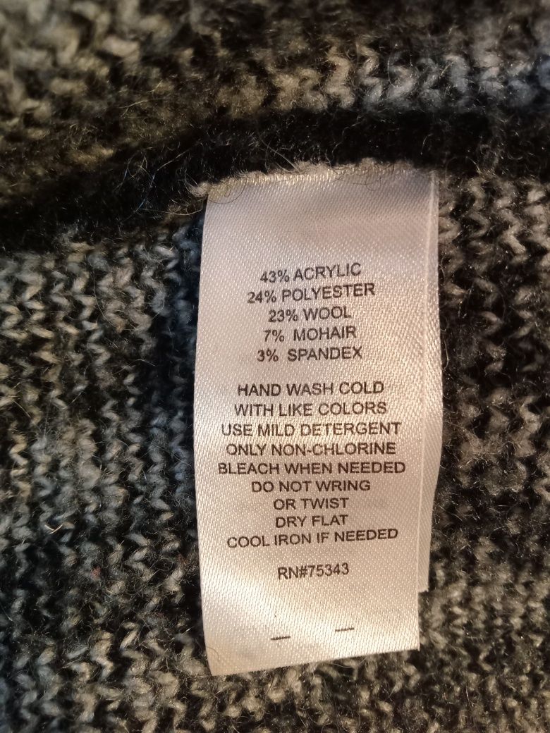 Ponczo z wełną L/Xl