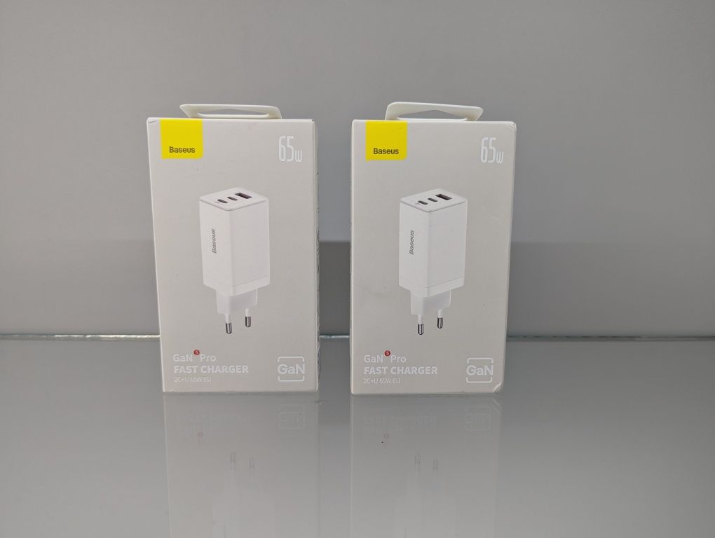 BASEUS GaN5 Pro 65W 2 Type-A + USB Type-C 100W Зарядное Устройство