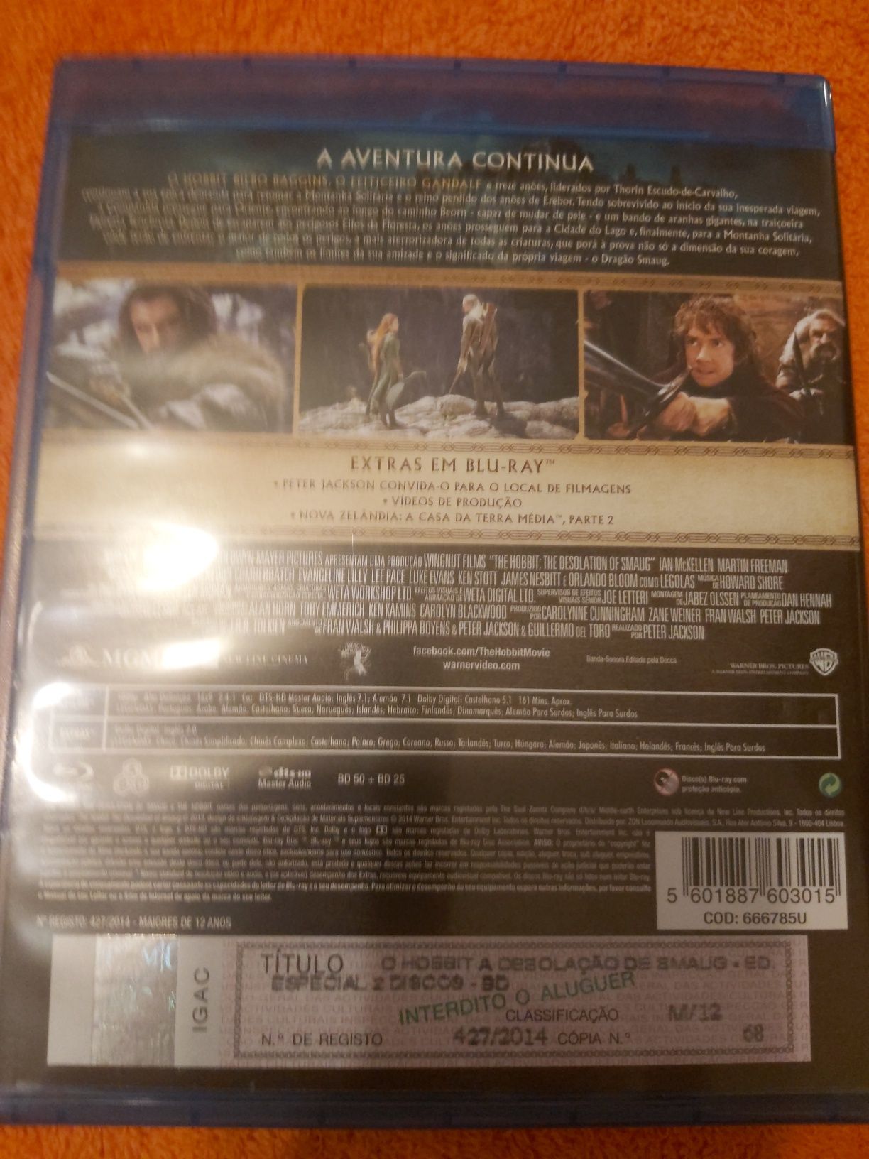 Blu Ray - O Hobbit Edição 2 Discos