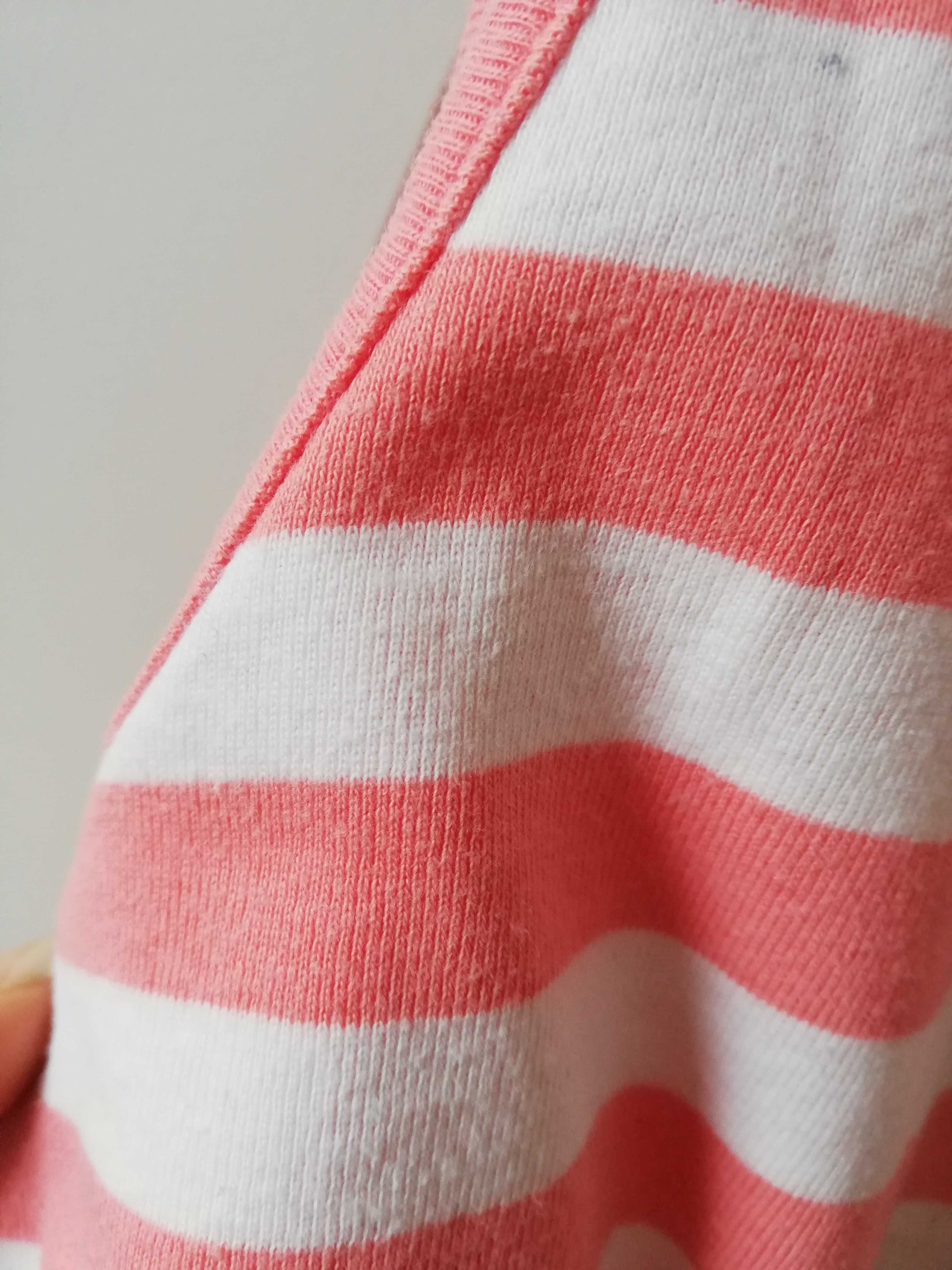 Msmode.com top w paski łososiowo-biały r. XL