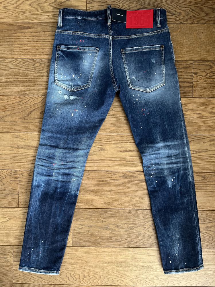 Spodnie jeansowe Dsquared2 Skater Fit Oryginalne Slim r. 46/S