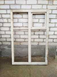 Деревянная рама для окна с форточкой бу 1393х945 мм
