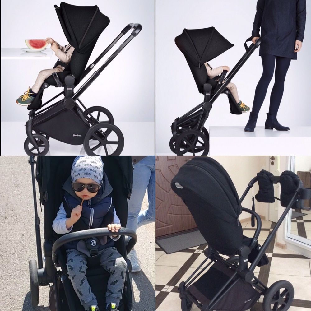 Коляска прогулочная cybex platinum black