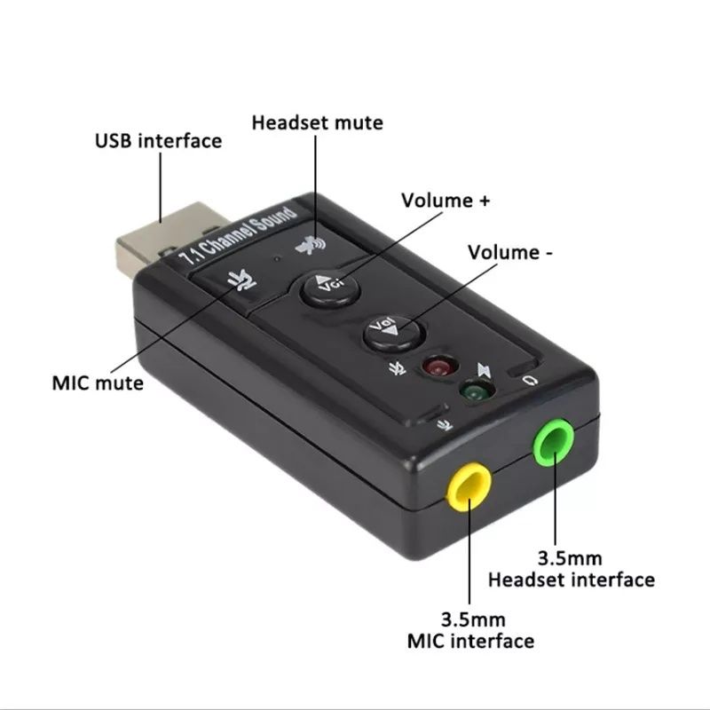 USB Звуковая Карта Аудио Адаптер