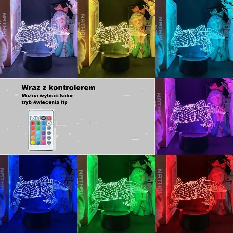 REKIN Lampka nocna oświetlenie nastrój z pilotem CHARYTATYWNA