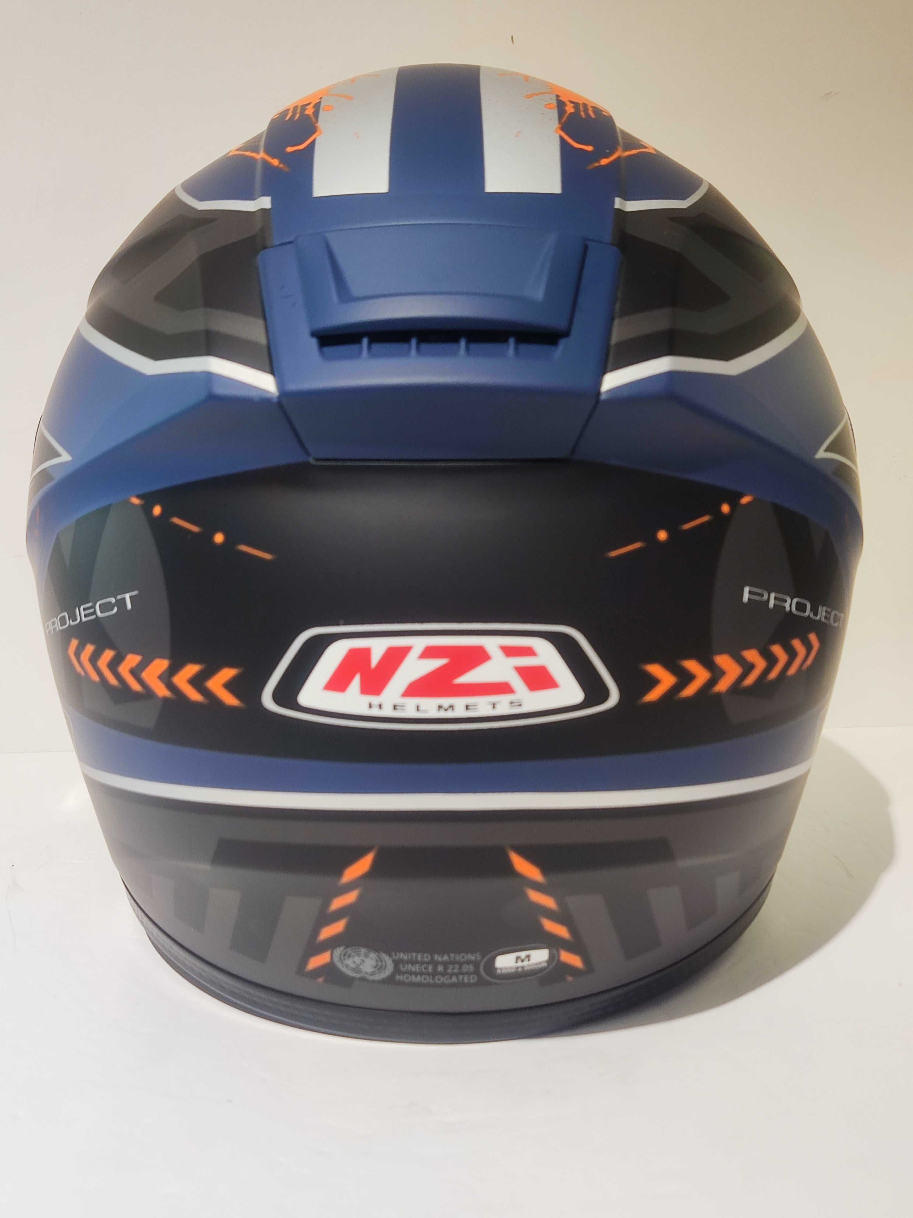 Capacete NZi integral dupla-viseira mota scooter novo