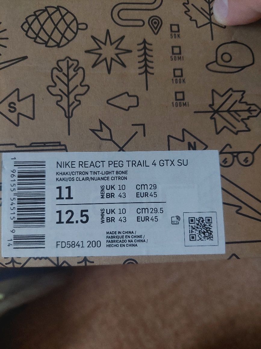 Nike react trail 4 Pegasus gore tex